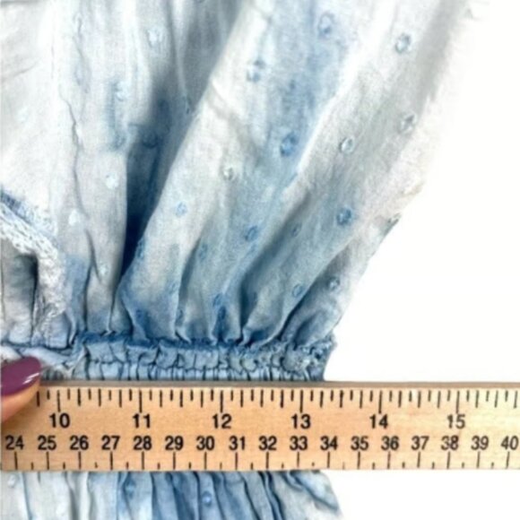 Love shack Fancy Tie dye blue Natasha dress sz S - Picture 5 of 8